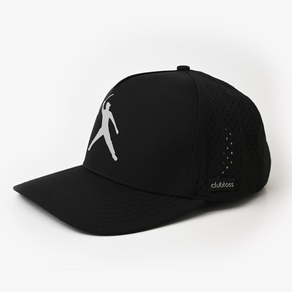 Premium Signature SnapBack Golf Cap  - Black