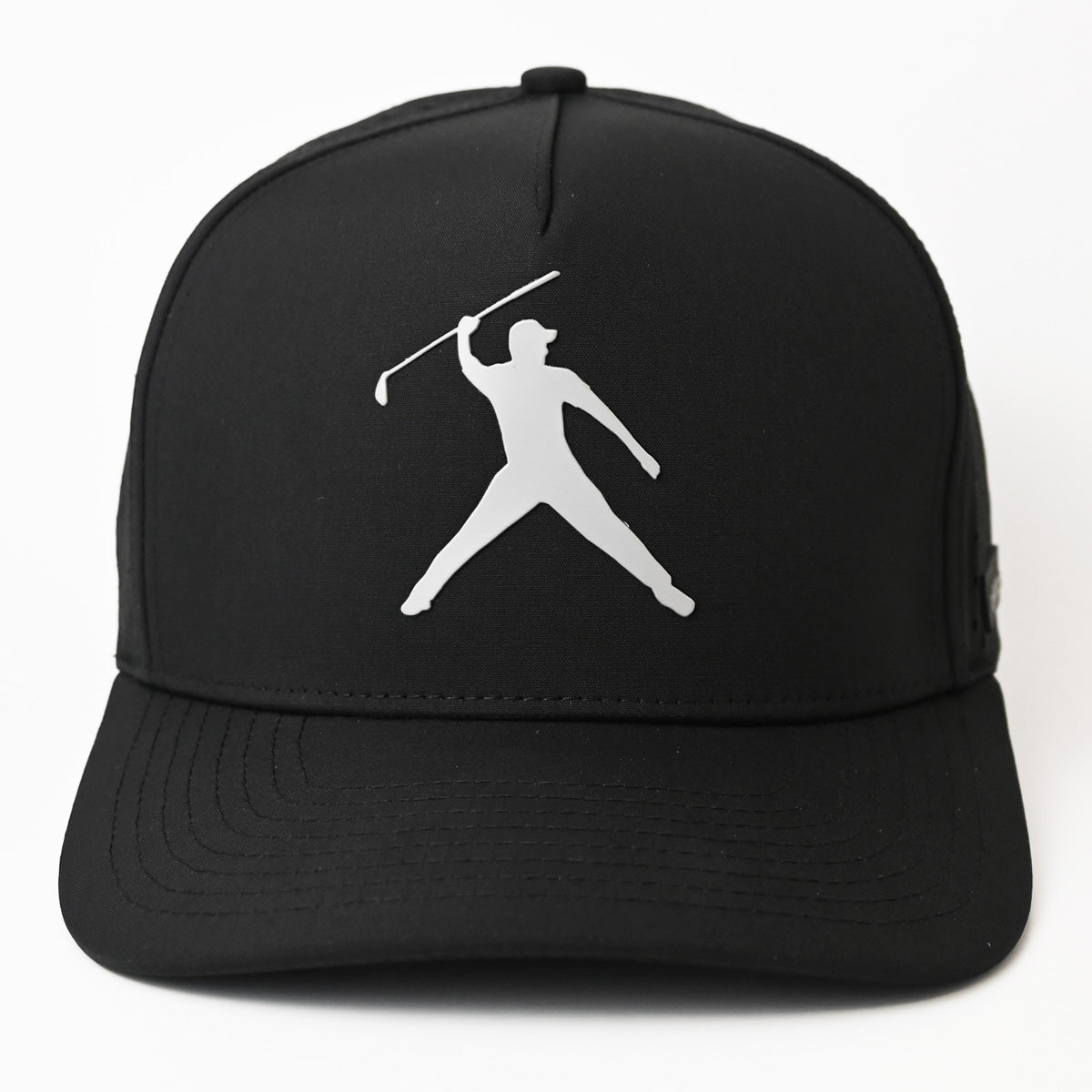 Premium Signature SnapBack Golf Cap  - Black