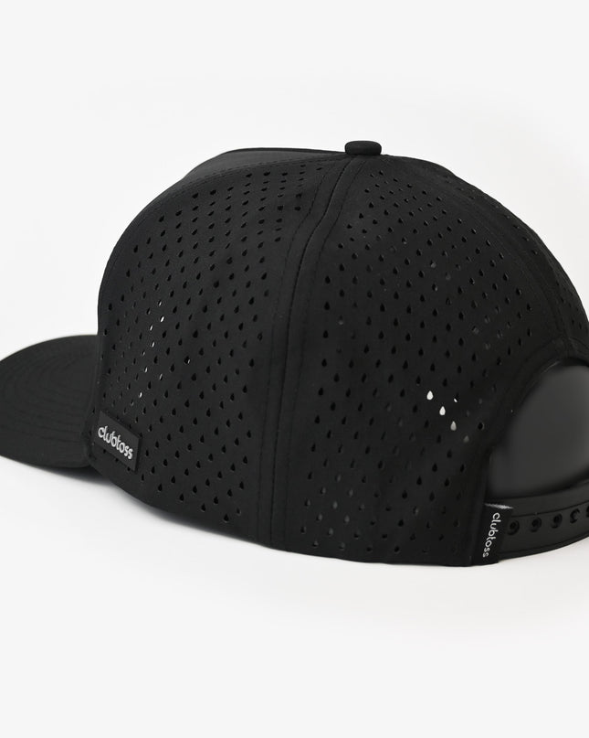 Premium Signature SnapBack Golf Cap  - Black