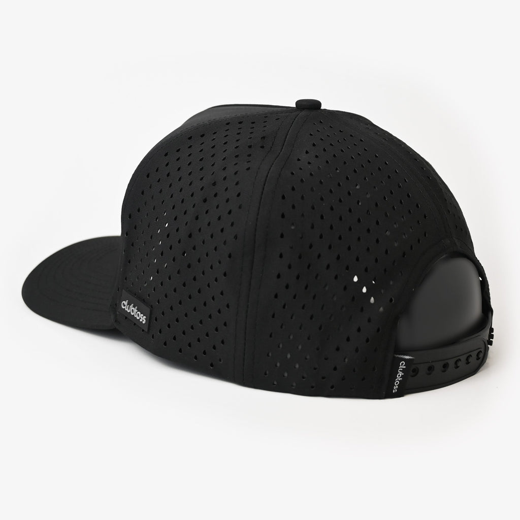 Premium Signature SnapBack Golf Cap  - Black