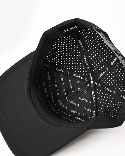 Premium Signature SnapBack Golf Cap  - Black