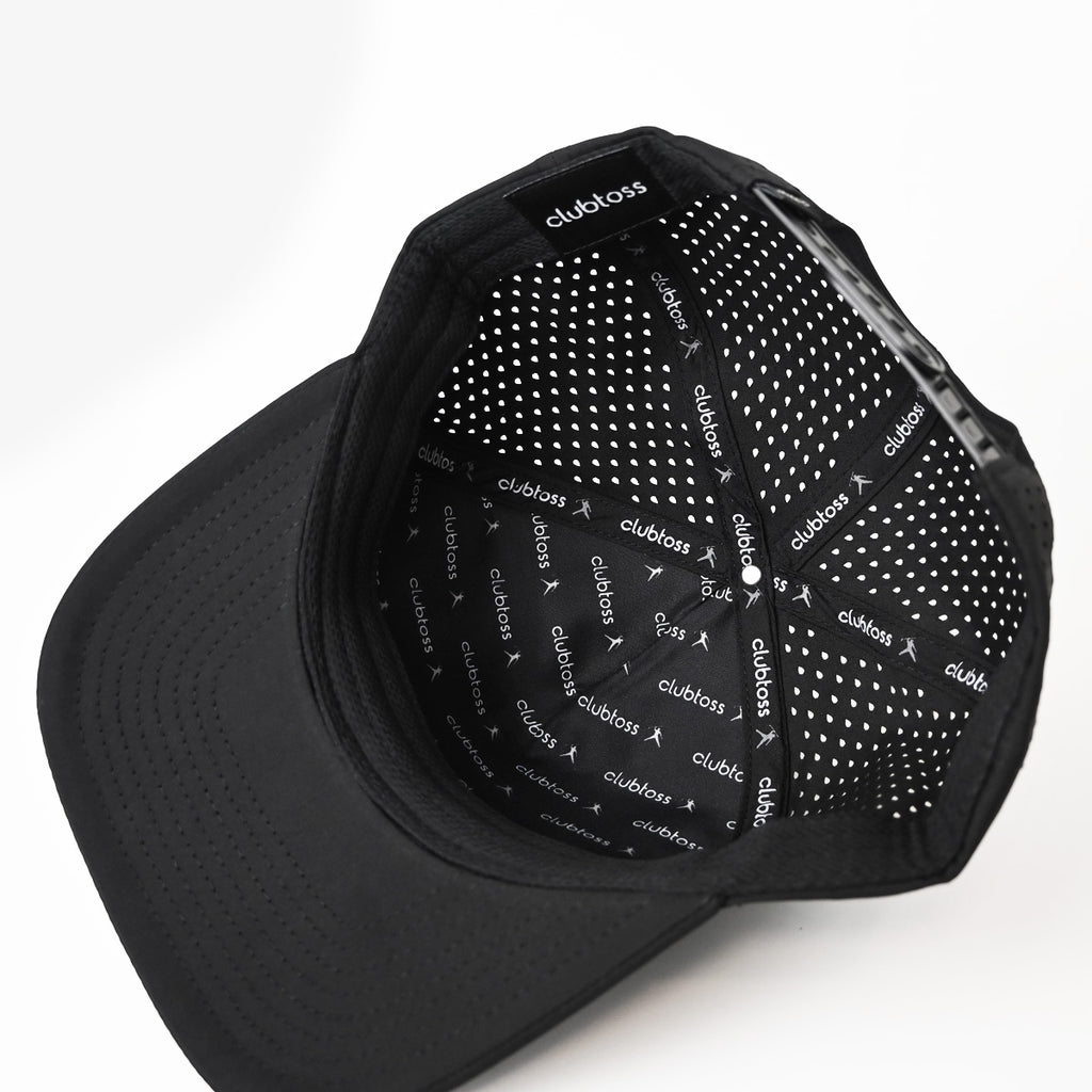 Premium Signature SnapBack Golf Cap  - Black