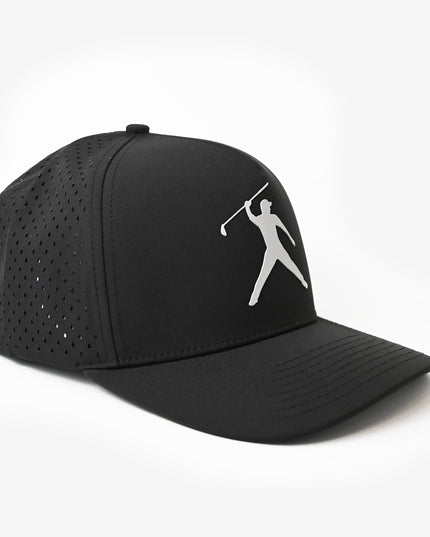 Premium Signature SnapBack Golf Cap  - Black