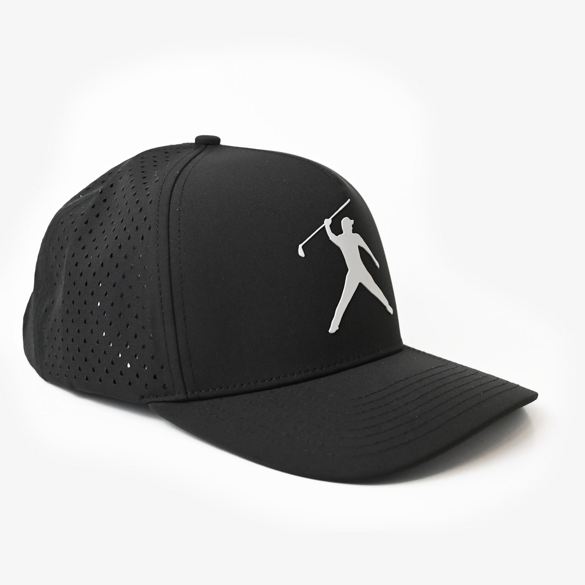 Premium Signature SnapBack Golf Cap  - Black