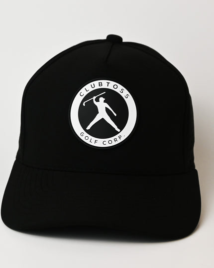 Clubtoss Golf Corp. Patch - Performance SnapBack Cap  - Black