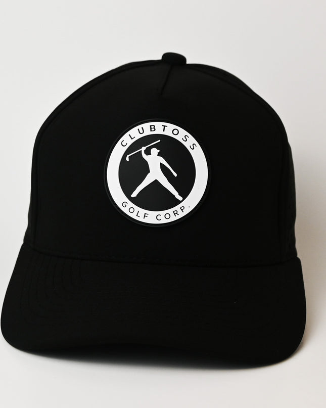 Clubtoss Golf Corp. Patch - Performance SnapBack Cap  - Black