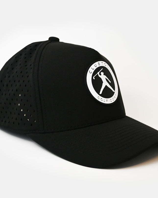 Clubtoss Golf Corp. Patch - Performance SnapBack Cap  - Black