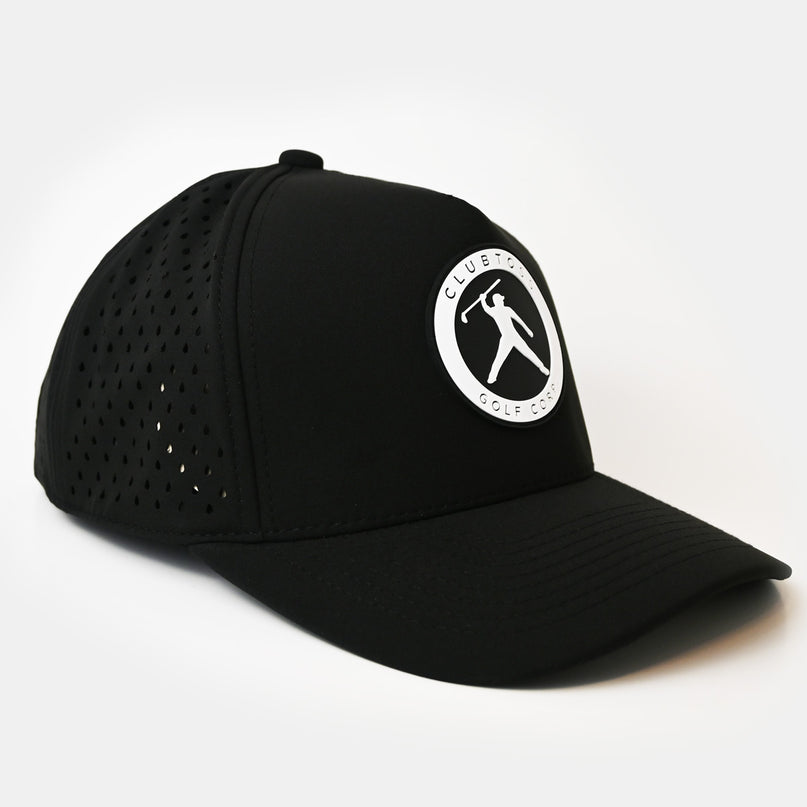 Clubtoss Golf Corp. Patch - Performance SnapBack Cap  - Black