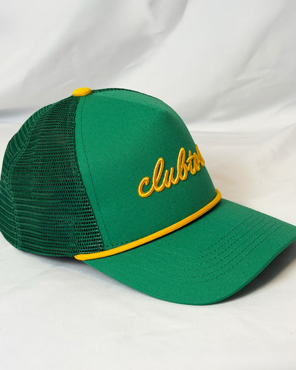 Augusta Green/Gold Roped SnapBack Trucker Cap
