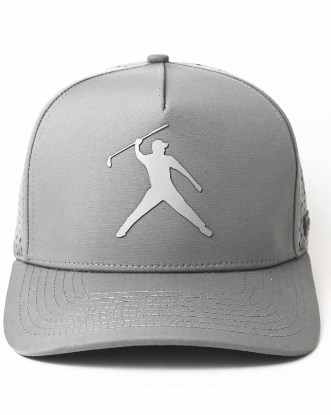 Premium Signature SnapBack Golf Cap  - Grey