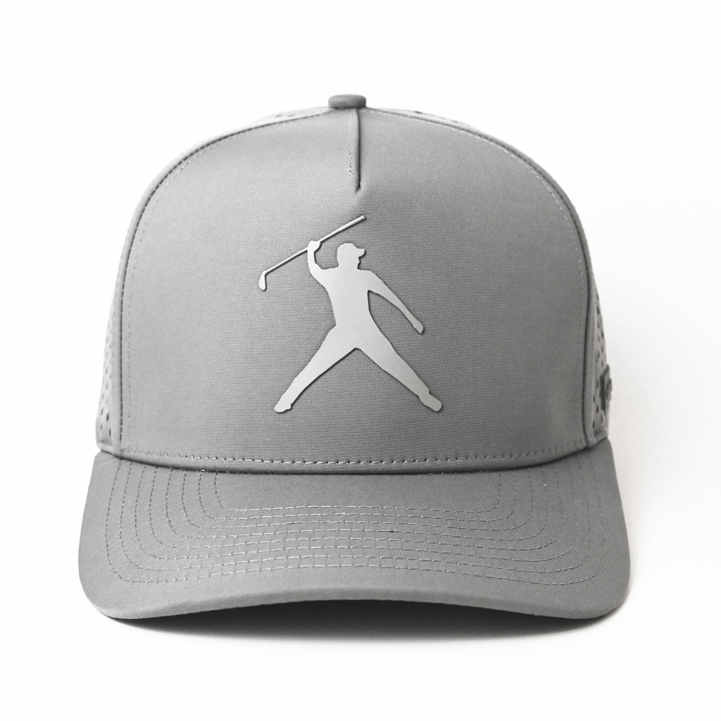 Premium Signature SnapBack Golf Cap  - Grey