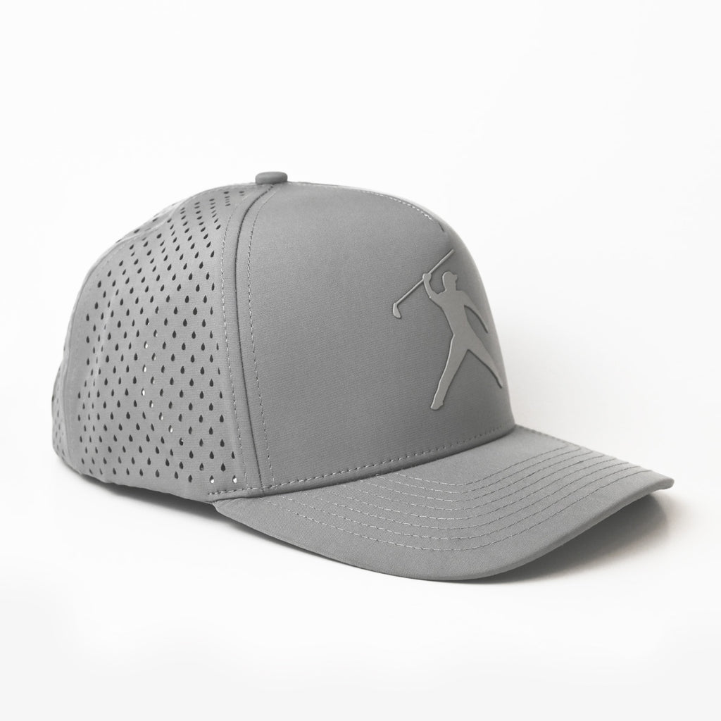 Premium Signature SnapBack Golf Cap  - Grey