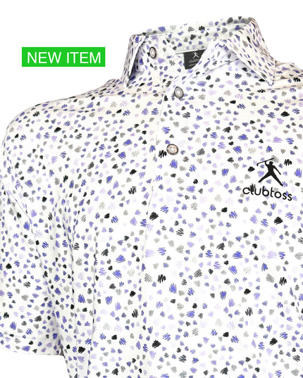 Scratched Purple Grey - Polo