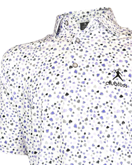 Scratched Purple Grey - Polo