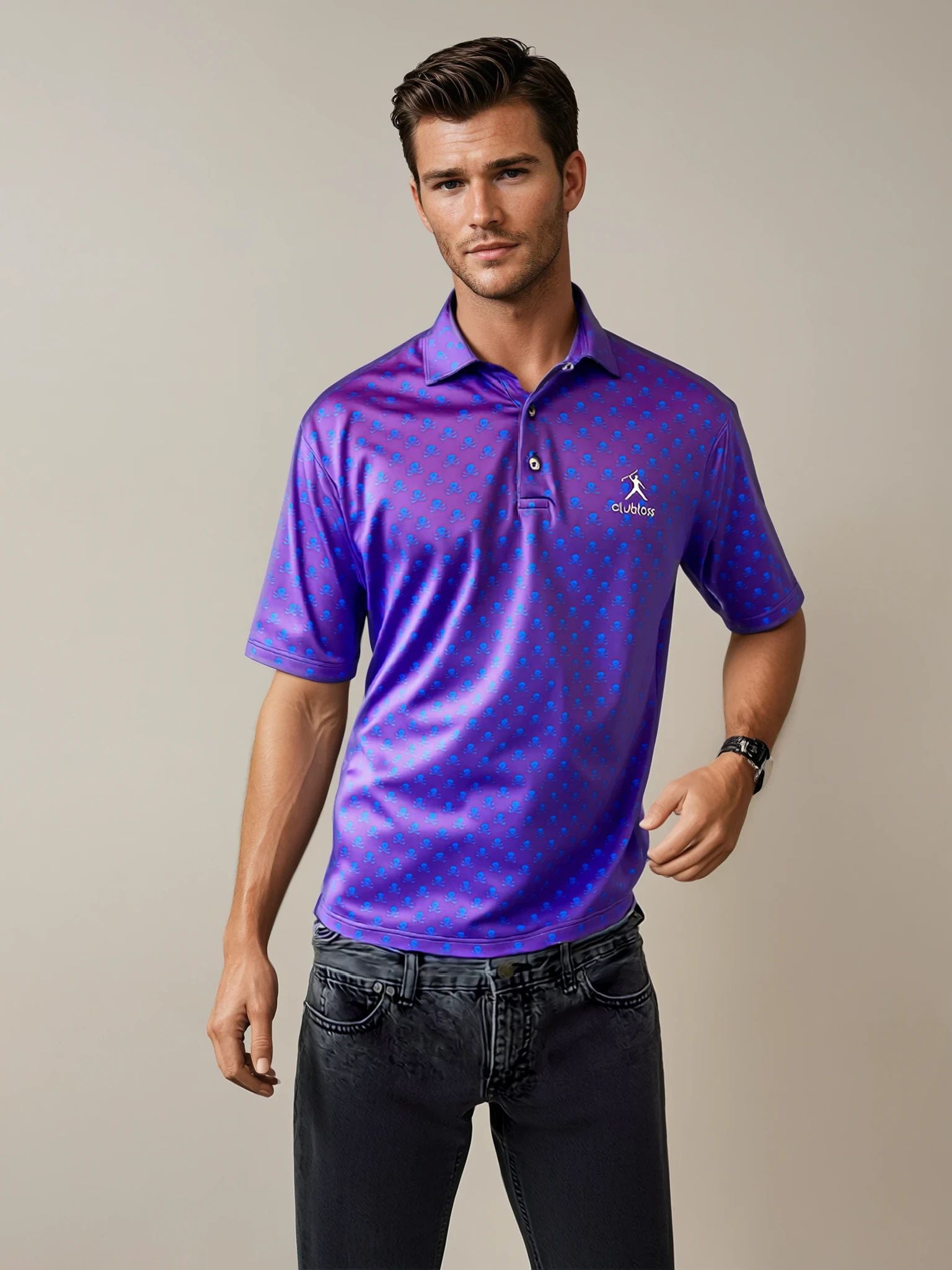 Purple Skulls - Polo