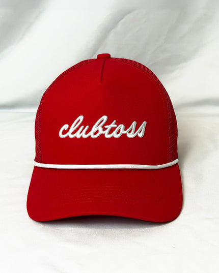 Red/White Roped SnapBack Trucker Cap