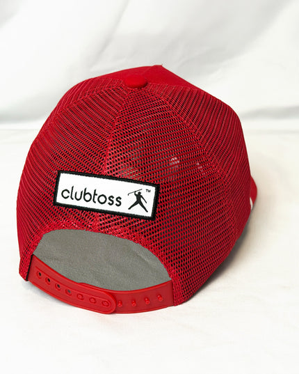 Red/White Roped SnapBack Trucker Cap