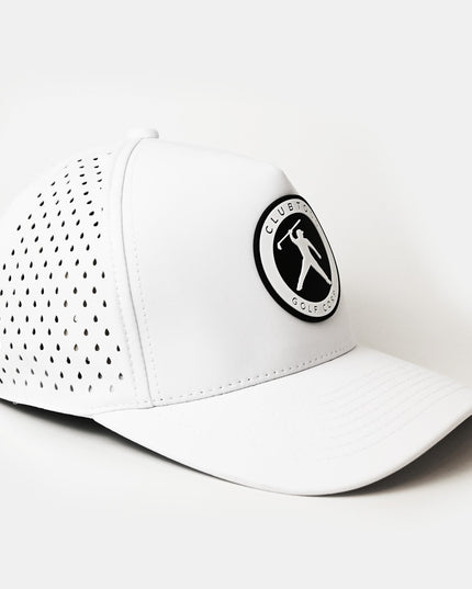 Clubtoss Golf Corp. Patch - Performance SnapBack Cap  - White
