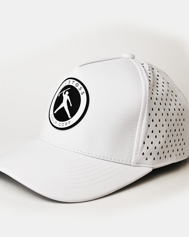 Clubtoss Golf Corp. Patch - Performance SnapBack Cap  - White